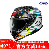 SHOEI GT-AIR 2二代头盔摩托车双镜片防雾全盔四季男女跑盔 Lucky-Charm_TC-10 L