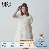 TEENIE WEENIE 小熊夏装公主裙连衣裙法式可爱娃娃裙女白色裙子 白色