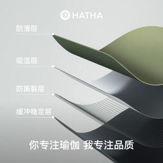 哈他天然橡胶防滑瑜伽垫初学者加厚加宽隔音减震垫环保居家运动垫 专业防滑-苍绿