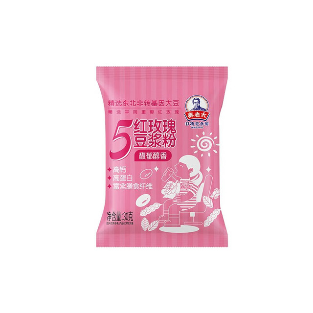qinlaotai 秦老太 五红玫瑰豆浆粉30g*1包