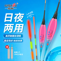 臻佑(Grsaed)鱼漂电子漂鲫鲤鱼漂水无影夜光漂浮漂醒目高灵敏纳米鱼浮FN06