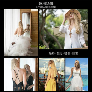 芬斯狄娜【郑希怡同款一片棉胸贴】硅胶胸乳贴女婚纱小胸聚拢隐形文胸 肤色薄杯 B
