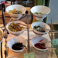 淘老板 自助餐厅餐具器皿小料台架子咸菜展示架火锅调料容器自助餐调料 三层套装