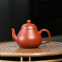 静心壶韵 宜兴紫砂壶 名家沈丹手工制朱泥小容量泡茶壶家用功夫茶具 迷你梨形壶