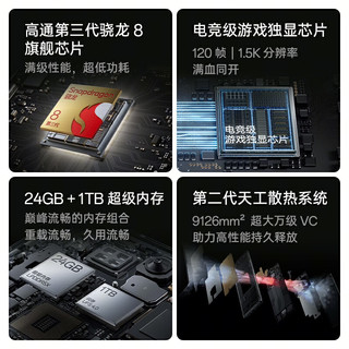 OnePlus 一加 Ace 3 Pro 5G手机 16GB+256GB 钛空镜银 第三代骁龙8