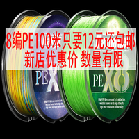 钓龙王（DiaoLongWang）8PE线主线100米路亚线大力马鱼线原丝织线渔线成品打黑鱼翘嘴 PE8彩色100米【10米1色】 9.0号线