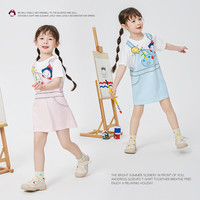 【凉感系列】阿路和如 allo&lugh女童连衣裙夏款2024洋气时髦儿童装短袖