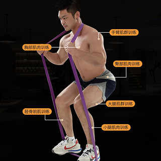 新航线阻力带拉力带瑜伽弹力带力量训练引体向上辅助带拉筋带伸展带 进阶级训练款（黑色）