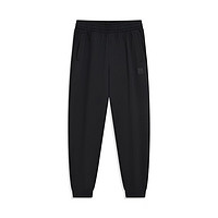 XTEP 特步 男子运动针织长裤户外运动百搭 正黑色 XL