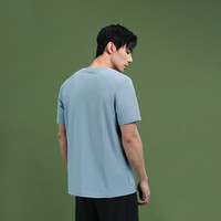 HLA 海澜之家 SPORTSDAY马术运动短袖T恤 HNTBW2W153A 浅蓝 L