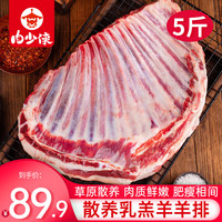 肉少侠新鲜冷冻5斤手抓羊肉散养羔羊肉烧烤食材源头直发包邮到家