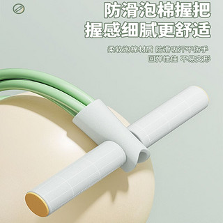 宝尔斯（BAOERSI）脚蹬拉力器小燕飞拉伸器仰卧起坐辅助器家用器材 豪华加粗6管绿色+拉力器