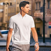 布先生意式海鸥领桑蚕丝t恤男2024凉感吸湿衫AT15013