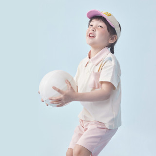女童夏季套装中大童薄款运动风短袖男童分体衣服2024儿童夏装