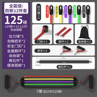 施耐德拉力绳弹力带器材男胸肌运动训练开背练肩多功能弹力绳子家用 升级乳胶12件套+推拉杆