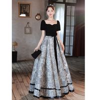 星眉成人礼服女18嵗礼服裙子连衣裙法式晚礼服女2024黑色高级 黑色 XS