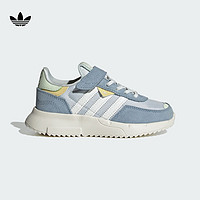 adidas RETROPY F2经典魔术贴运动鞋男小童儿童阿迪达斯三叶草 蓝/白 32码