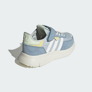 adidas RETROPY F2经典魔术贴运动鞋男小童儿童阿迪达斯三叶草 蓝/白 30码