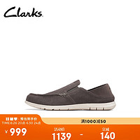 ClarksClarks其乐舒履系列男鞋24透气懒人鞋简约舒适一脚蹬乐福豆豆鞋 40