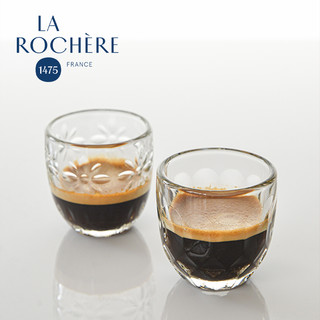 LA ROCHERE法国制造LAROCHERE四件礼盒Troquet玻璃咖啡杯意式特浓杯佳品 Troquet小号100毫升四件套