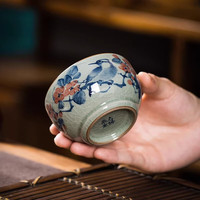 Amazon.com: 景德镇纯手工手绘青花三才盖碗茶杯Chinese Ceramic
