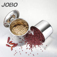 巨博(JOBO) 调料缸罐 加厚不锈钢味盅带盖子16cm 调料罐1只装带盖子16cm