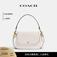 蔻驰(COACH)女士经典款LEGACY单肩包牛皮革斜挎包真皮女包 B4/粉笔白色