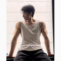 牧唯  美式复古无袖背心男夏季新款运动健身老头衫潮流宽松纯色棉坎肩
