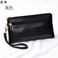 PINBO品帛手拿包新简约软皮手拿钱包女士长款大容量零钱钥匙手机小包袋四季