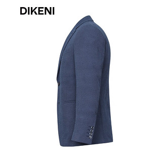 迪柯尼（DIKENI）【天然抗皱易打理】高端轻奢男装西装 高级感休闲便西外套 蓝混色 175/96A
