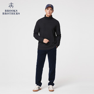 88VIP：Brooks Brothers 男士秋冬棉质可翻高领纯色休闲长袖T恤