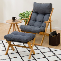 NITORI宜得利家居 家具 客厅懒人沙发日式布艺实木框架沙发椅 阿鲁西 休闲椅