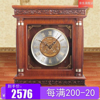 SEIKO精工实木音乐报时古典大气客厅办公桌经典整点刻点报时座钟台钟