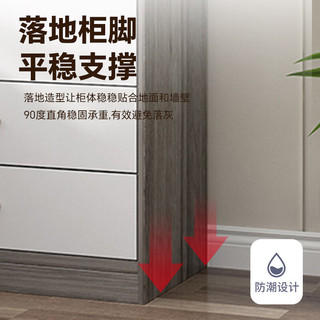 栩栩楚风衣柜家用卧室现代简约出租房用实木质组合小户型收纳储物衣橱柜子 长1.2米衣柜（三门+抽屉）