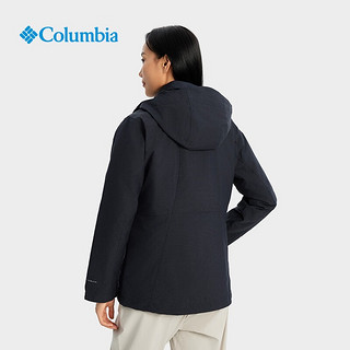 Columbia哥伦比亚女银点可拆卸内胆三合一冲锋衣滑雪服外套WR0635 010石墨黑 XXL(175/96A)