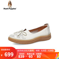 暇步士（Hush Puppies）皮鞋女士休闲平底一脚蹬英伦乐福鞋B5J16AA3