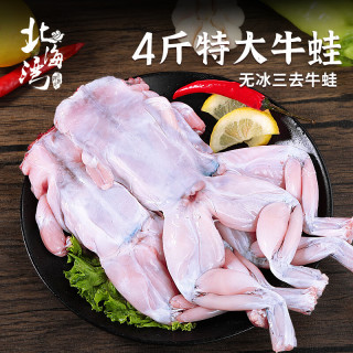 北海湾 蛙肉 鲜活现杀免处理去皮生鲜半成品烧烤食材干锅香辣大 大号4斤【12-14只】