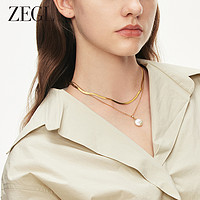 ZENGLIU ZEGL天然淡水珍珠项链女生轻奢小众2024年新款爆款叠戴锁骨毛衣链