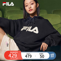 FILA 斐乐官方连帽卫衣男女宽松时尚休闲运动情侣装中性款上衣