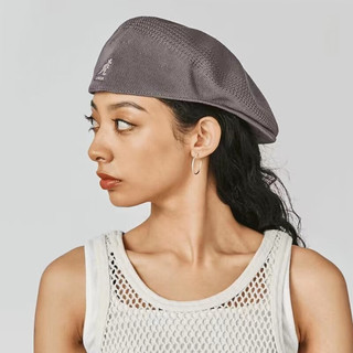 KANGOL 504贝雷帽休闲时尚潮流正反戴网眼鸭舌帽子 K0290 灰色 XL
