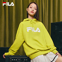 FILA 斐乐连帽卫衣男女宽松时尚休闲运动装中性款上衣 硫磺绿-YE 175/96A/L