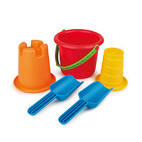 Hape 沙模小桶五件套宝宝1-3岁儿童沙滩玩具男女孩铲子和小桶加厚