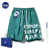 NASA LIKE官方男装潮牌联名短裤男女夏季宽松休闲运动情侣百搭薄款五分裤子