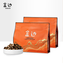 盒边 低温肉绒烘焙猫粮1kg*2袋