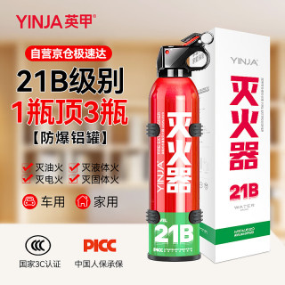 英甲 车载水基灭火器高性能家用小汽车便携国家消防认证器材21B620ml