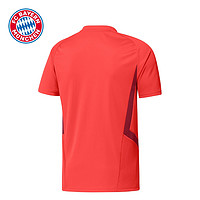 拜仁慕尼黑训练短袖T恤运动衫短袖红色 adidas