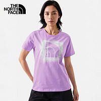 THE NORTH FACE 北面 短袖T恤女户外舒适休闲短袖7WES 紫色/HCP 限SM码