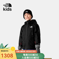 THE NORTH FACE北面童装男童滑雪服棉服防水户外|82XQ JK3/黑色 170cm XXL（170/84）