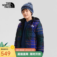 THE NORTH FACE北面童装男童棉服双面抓绒外套保暖秋冬|7WOX 9D1/蓝色 120/XS