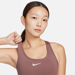 耐克（NIKE）女子中强度支撑速干衬垫运动内衣 SWOOSH DX6822-208 M